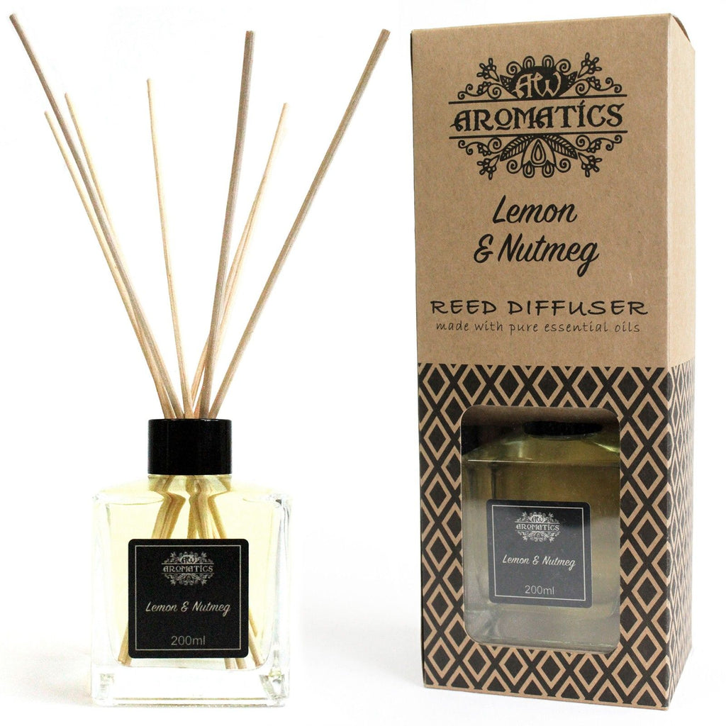 Lemon & Nutmeg Essential Oil Reed Diffuser 200ml – view 6