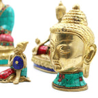 Brass Buddha Figure - Medium Head - 8 cm – view 7