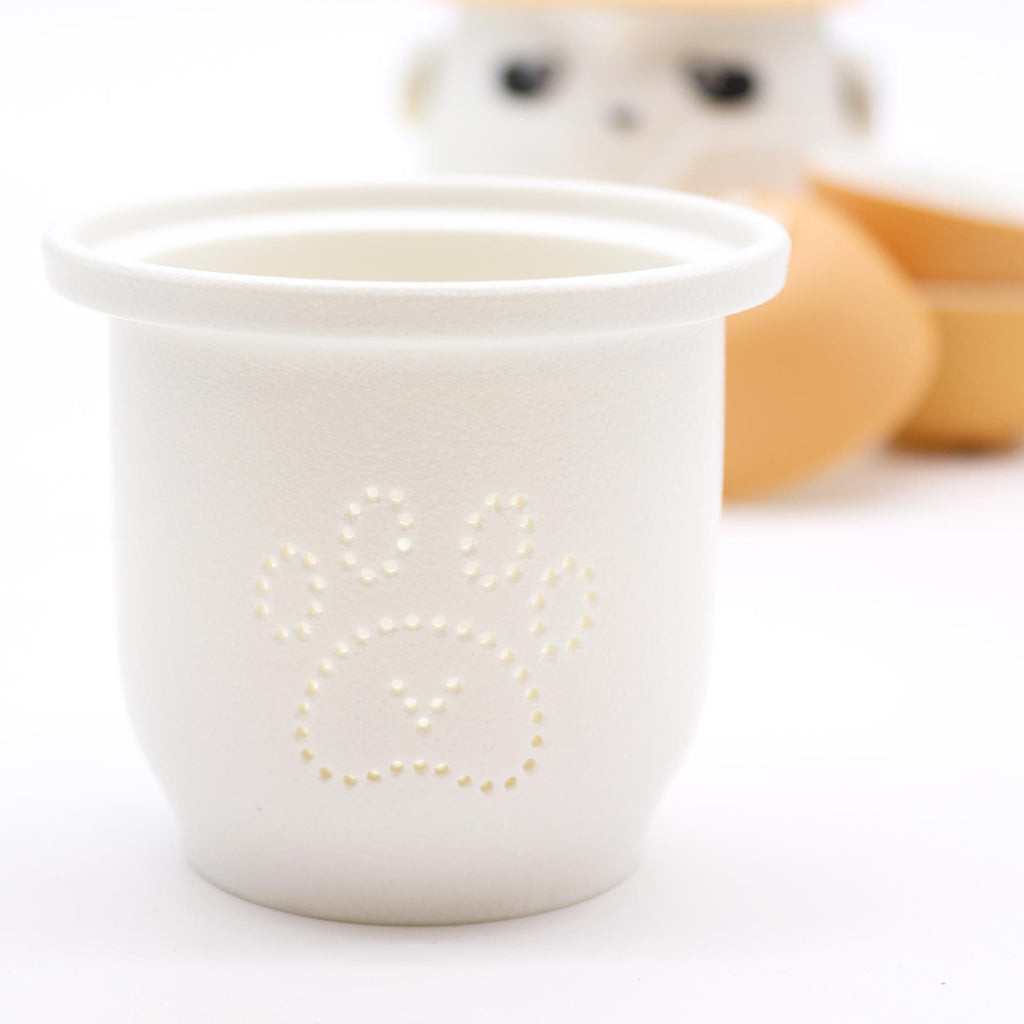 Panda Teapot Set with Three Cups - Orange – view 2