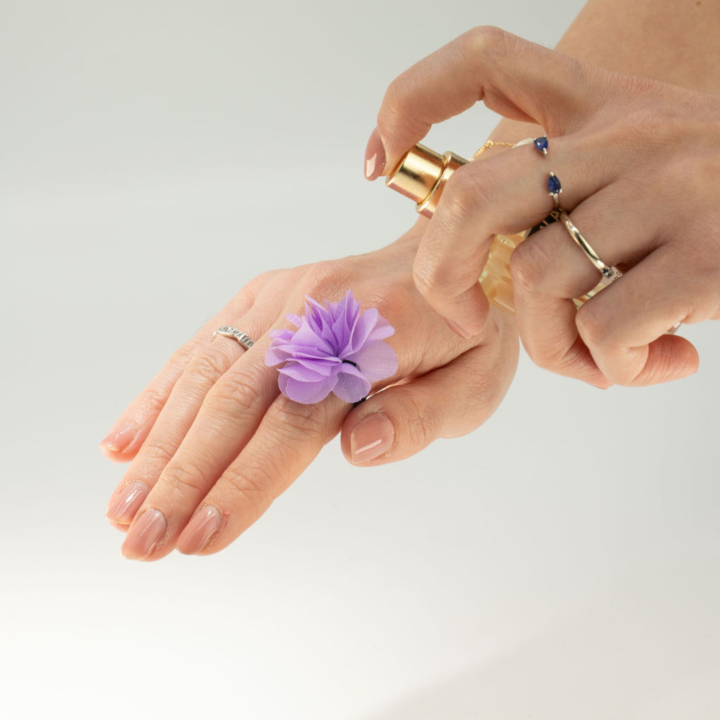 Lavender Fragrance Chiffon Diffuser Ring – view 3