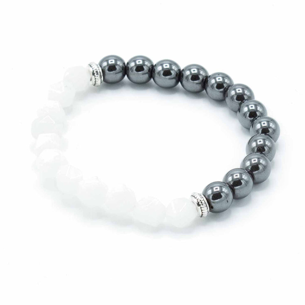 Faceted Gemstone Bracelet - Rock Quartz – view 2