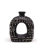 Oval Donut Shaped Vase - Chocolate 18cm – view 3