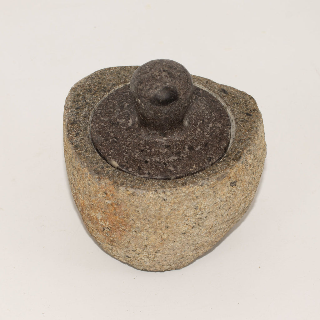Natural Riverstone Grounding Pot - Medium - approx 12x8cm – view 4