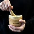 Ergo Teak Pestle and Mortar - Small, 9 x 8.5 cm