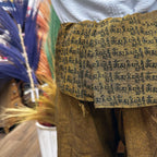 Yoga and Festival Pants - Thai Fisherman Mandala Mantra, Orange – view 6