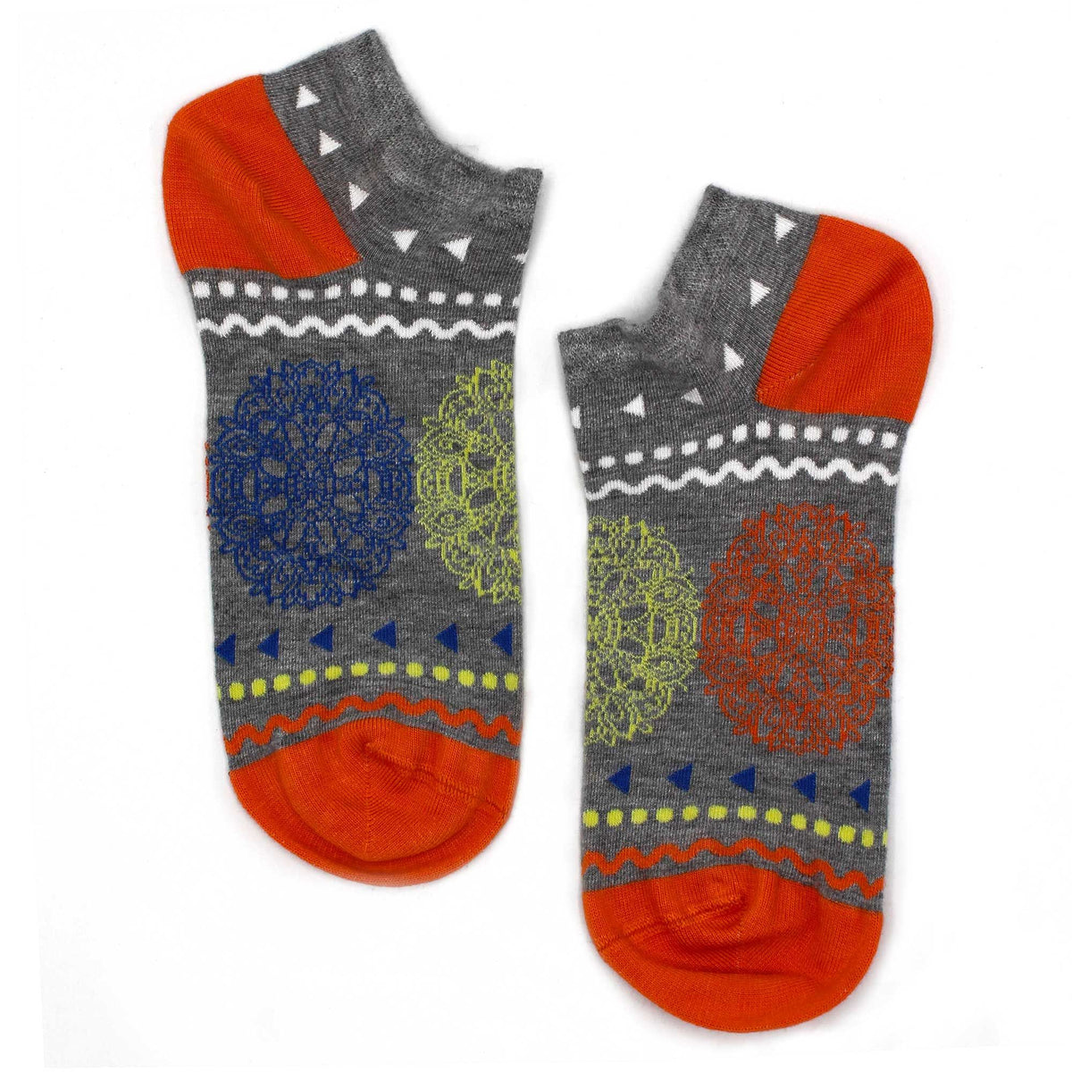 Hop Hare Bamboo Low Trainer Socks - Flower of Life – view 4