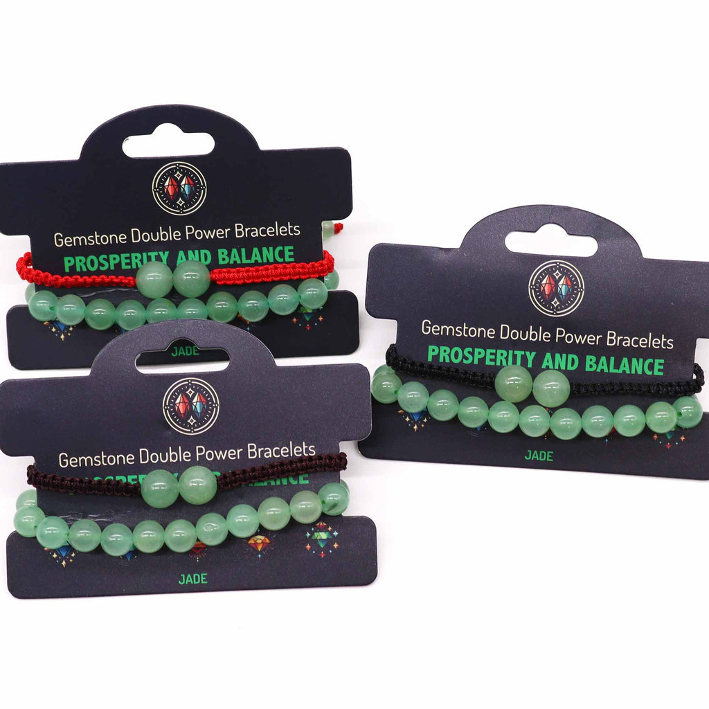 Jade Double Power Bracelet Set – view 3