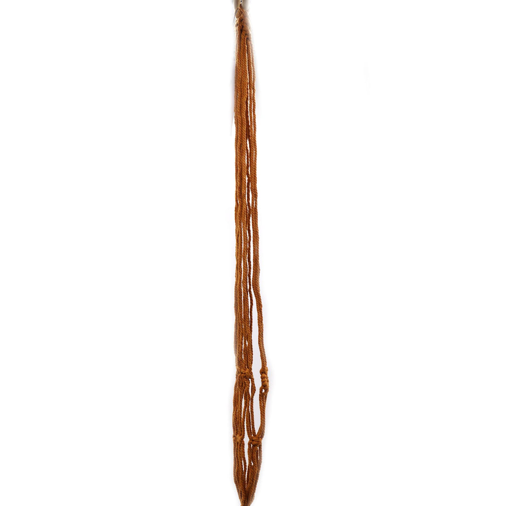 Macrame Plant Hanger for Medium Pots - Chocolate – view 3