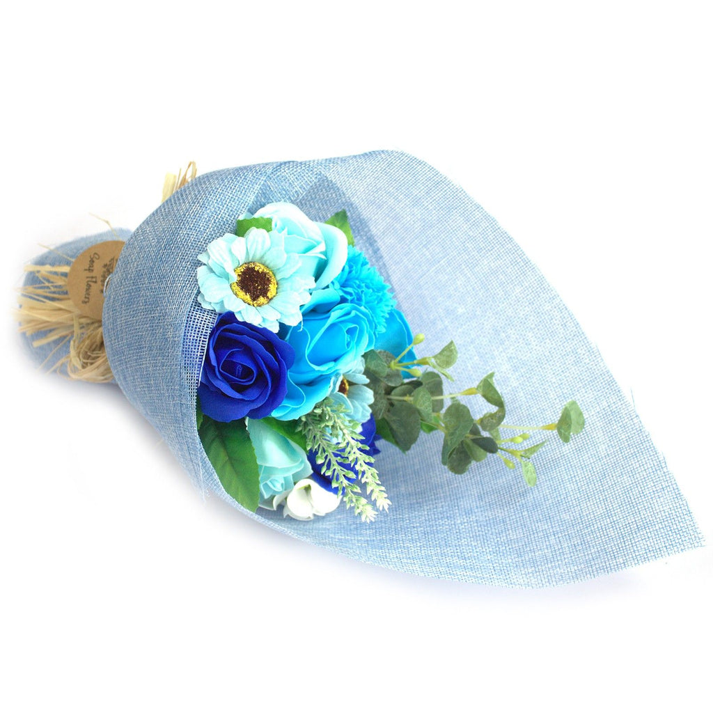 Standing Soap Flower Bouquet - Blue – view 3