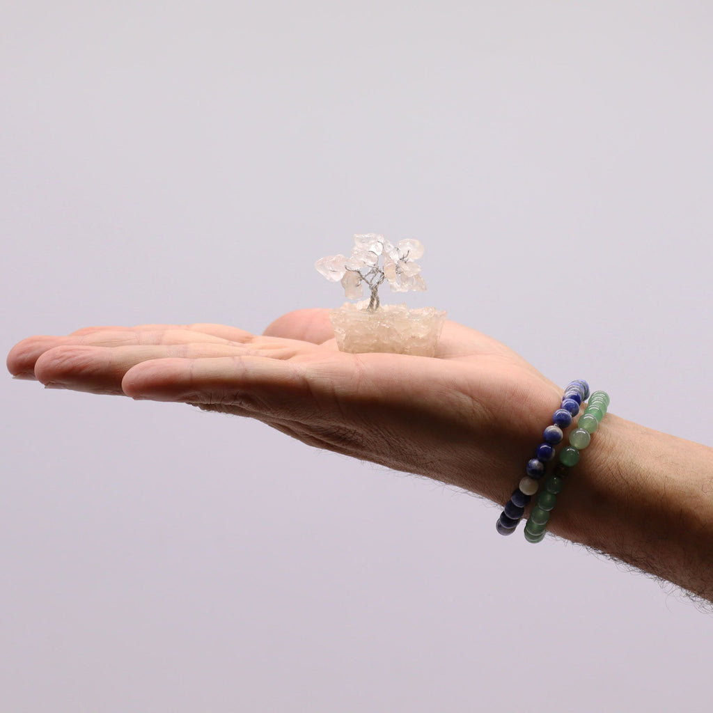 Mini Gemstone Tree on Orgonite Base, Rock Quartz – view 5