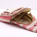 Tan & Pink Natural Cotton Cross-Body Bag