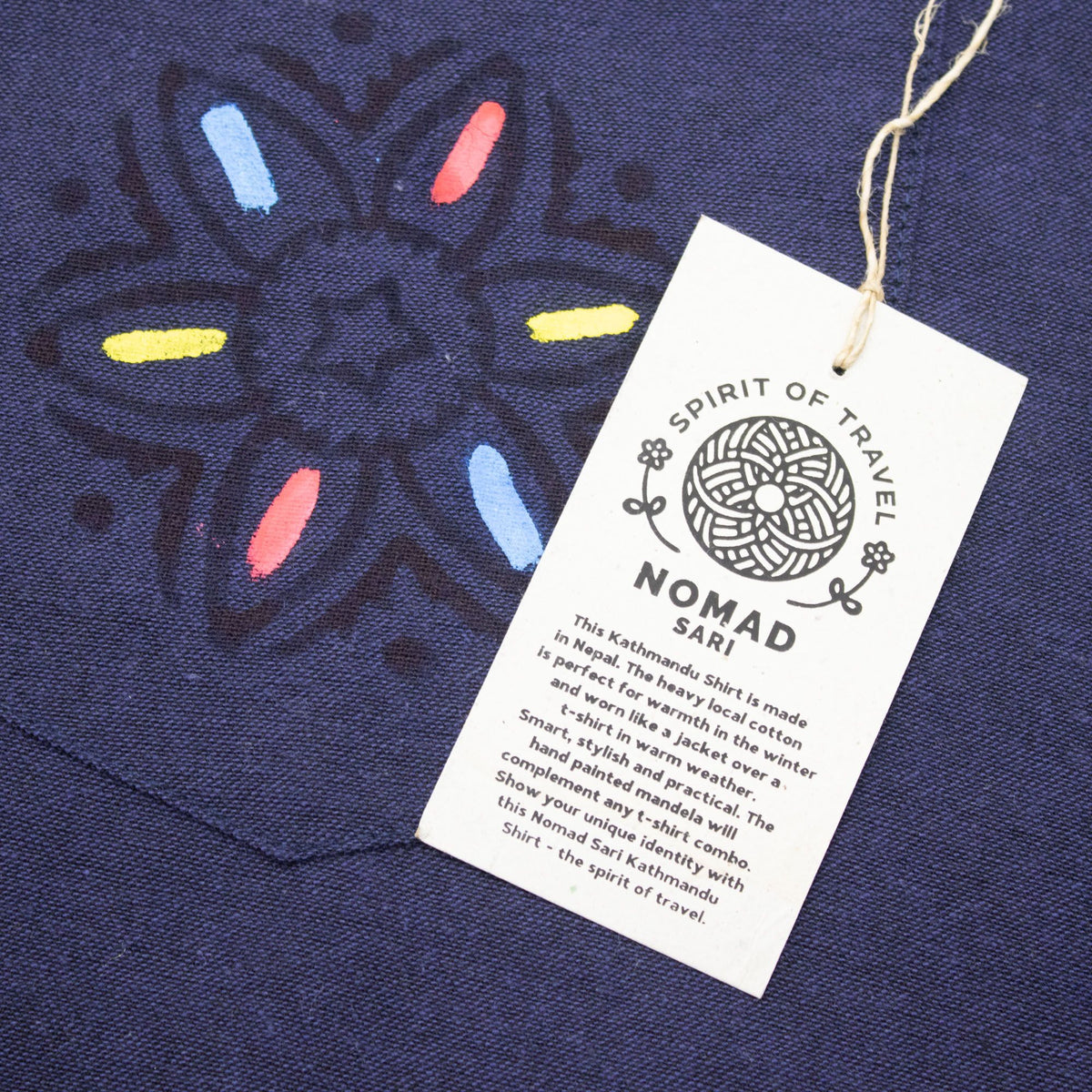 Nomad Sari Kathmandu Shirt - Indigo - XL – view 6