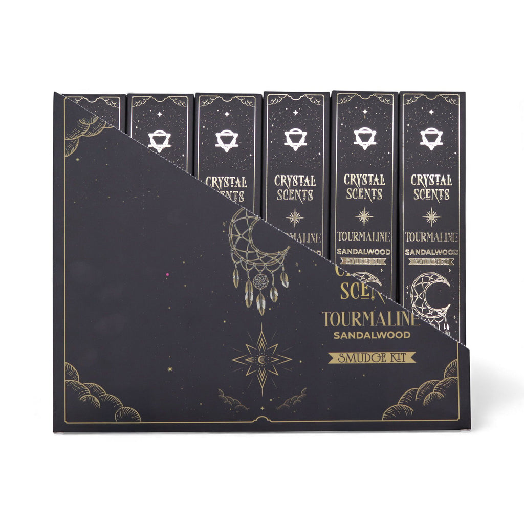 Tourmaline Crystal Scents Smudge Incense Sticks - Sandalwood – view 3