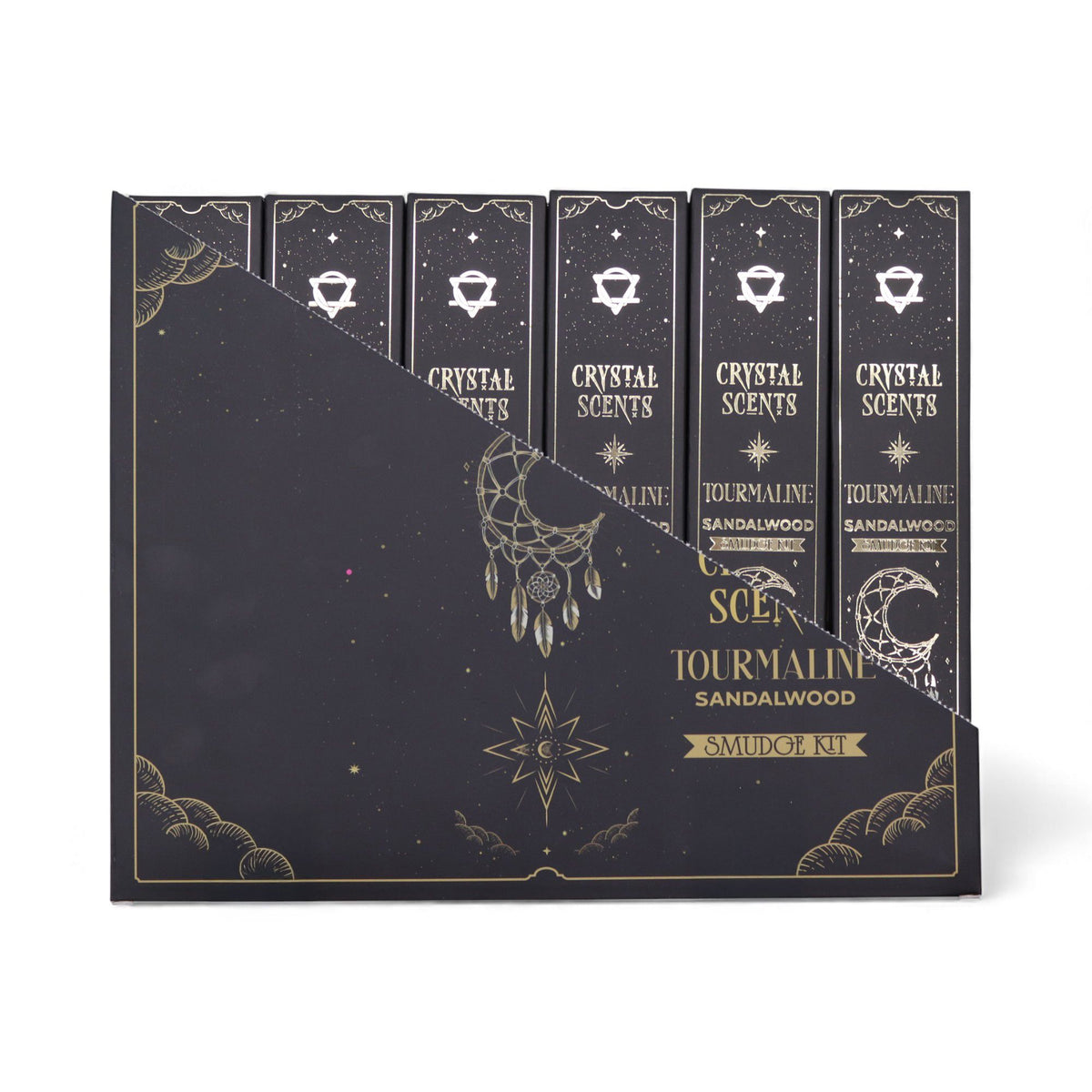 Tourmaline Crystal Scents Smudge Incense Sticks - Sandalwood – view 3