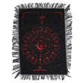 Ancient Witch Pendulum Cloth - All Seeing Eye, Black and Red