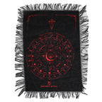Ancient Witch Pendulum Cloth - All Seeing Eye, Black and Red