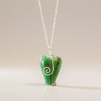 Green Aventurine Guardian Angel Gemstone Pendant – view 6