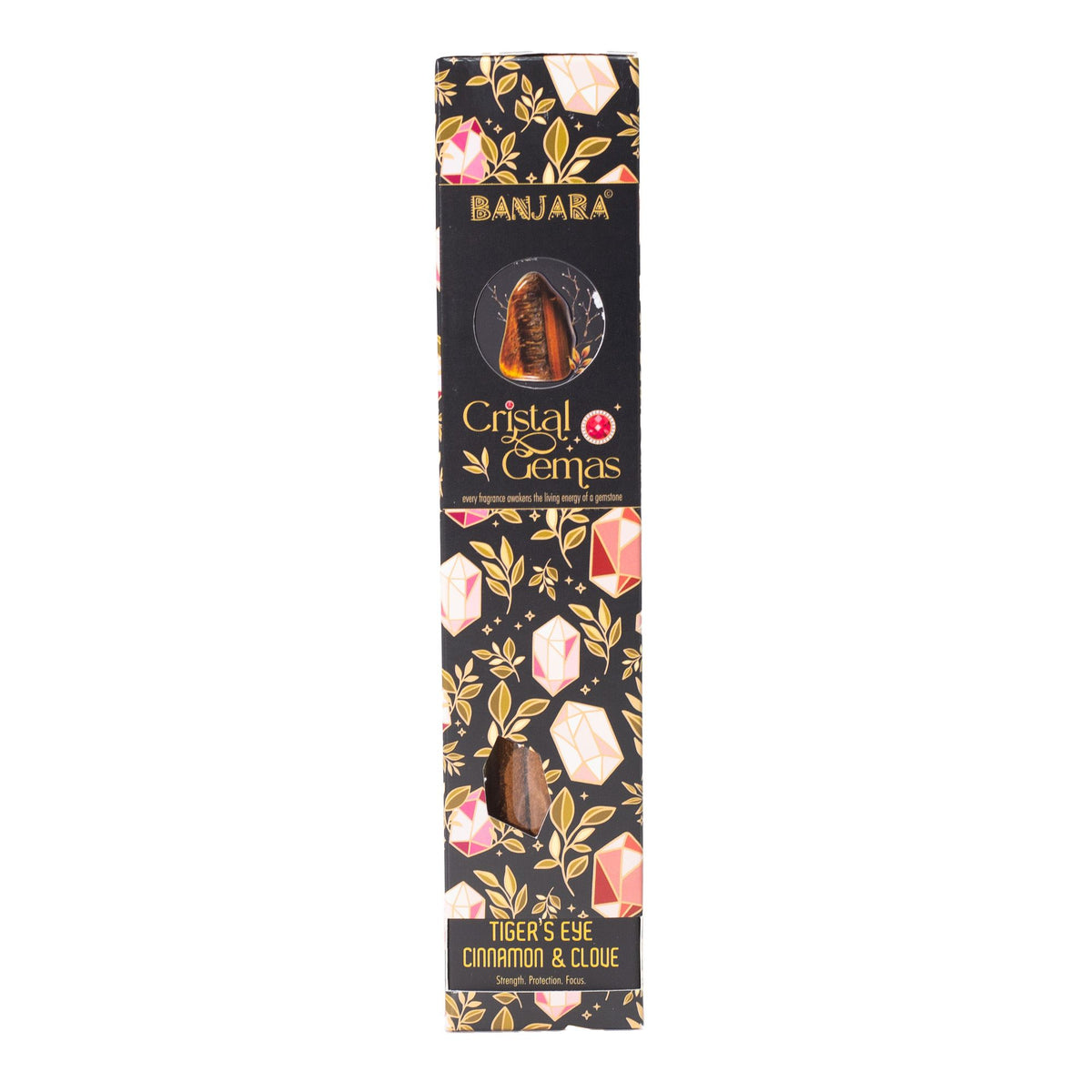 Banjara Crystal Gemas Incense Sticks - Tiger's Eye Cinnamon & Clove