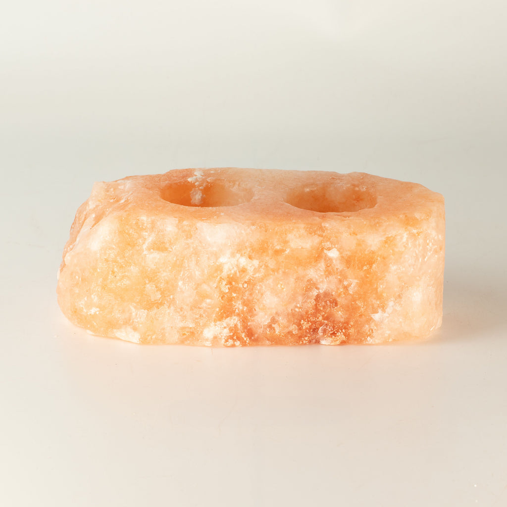 Himalayan Salt Candle Holder - Two Tealights – view 4
