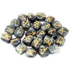 Labradorite Rune Stone Set in Cotton Pouch – view 2