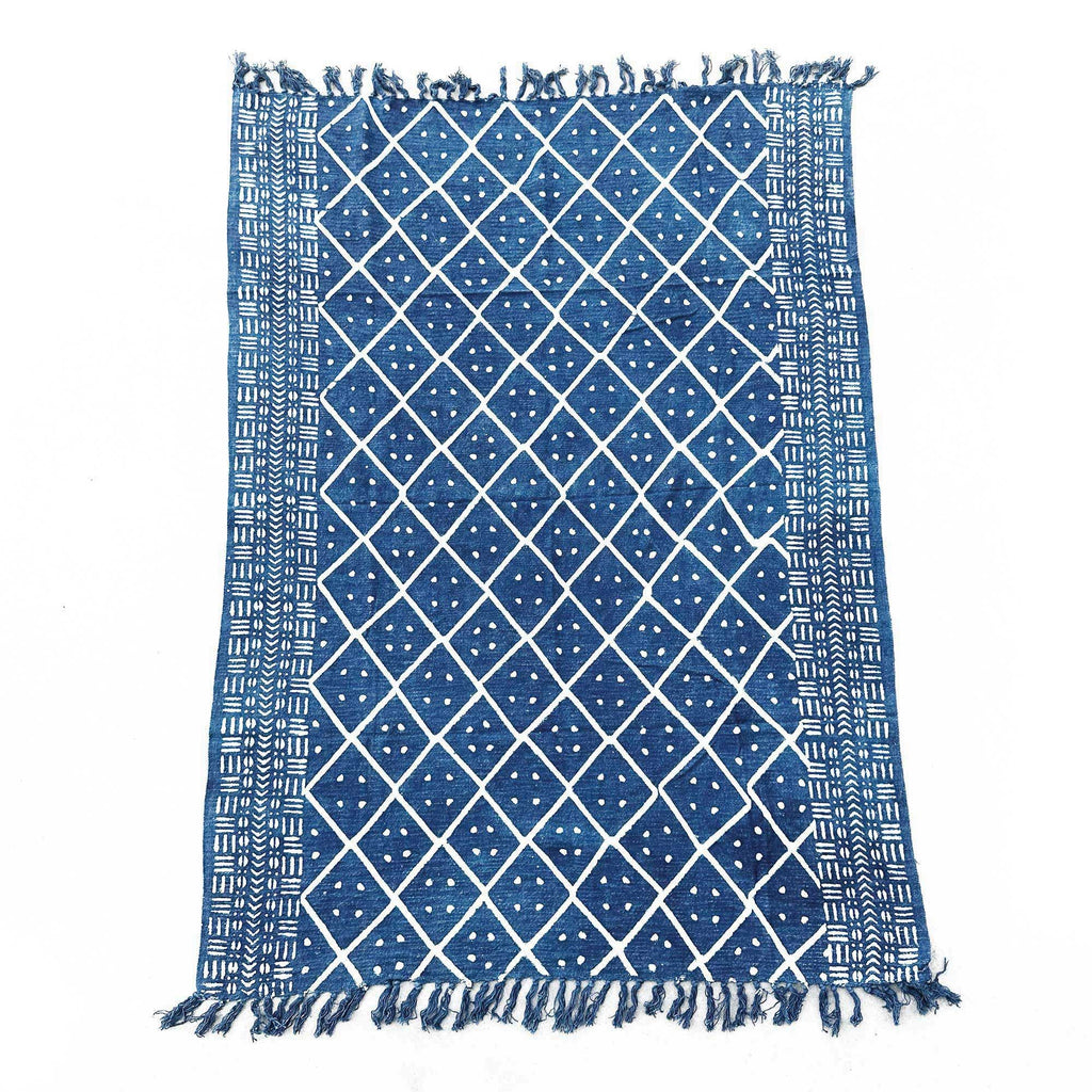 Handmade Indigo Throw - 170x120cm - Midnight Heerak – view 4