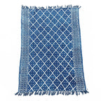 Handmade Indigo Throw - 170x120cm - Midnight Heerak – view 4