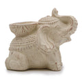Elephant Incense and Candle Holder in Cream
