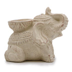 Elephant Incense and Candle Holder in Cream