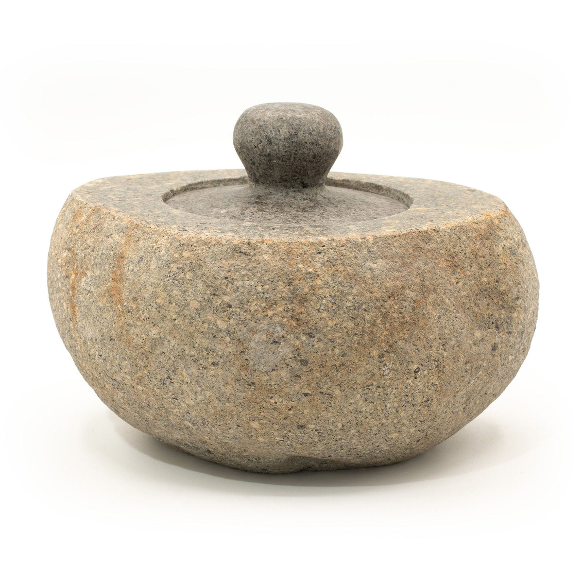 Natural Riverstone Grounding Pot - Large - approx 15x12cm – view 8