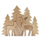 Two Deer in the Forest Wooden Decoration - 18 x 23 cm – view 9