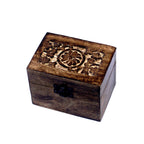 Carved Mango Wood Essential Oil Box - Holds 6 Bottles – view 4