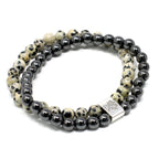 Magnetic Dalmatian Jasper Gemstone Bracelet – view 6