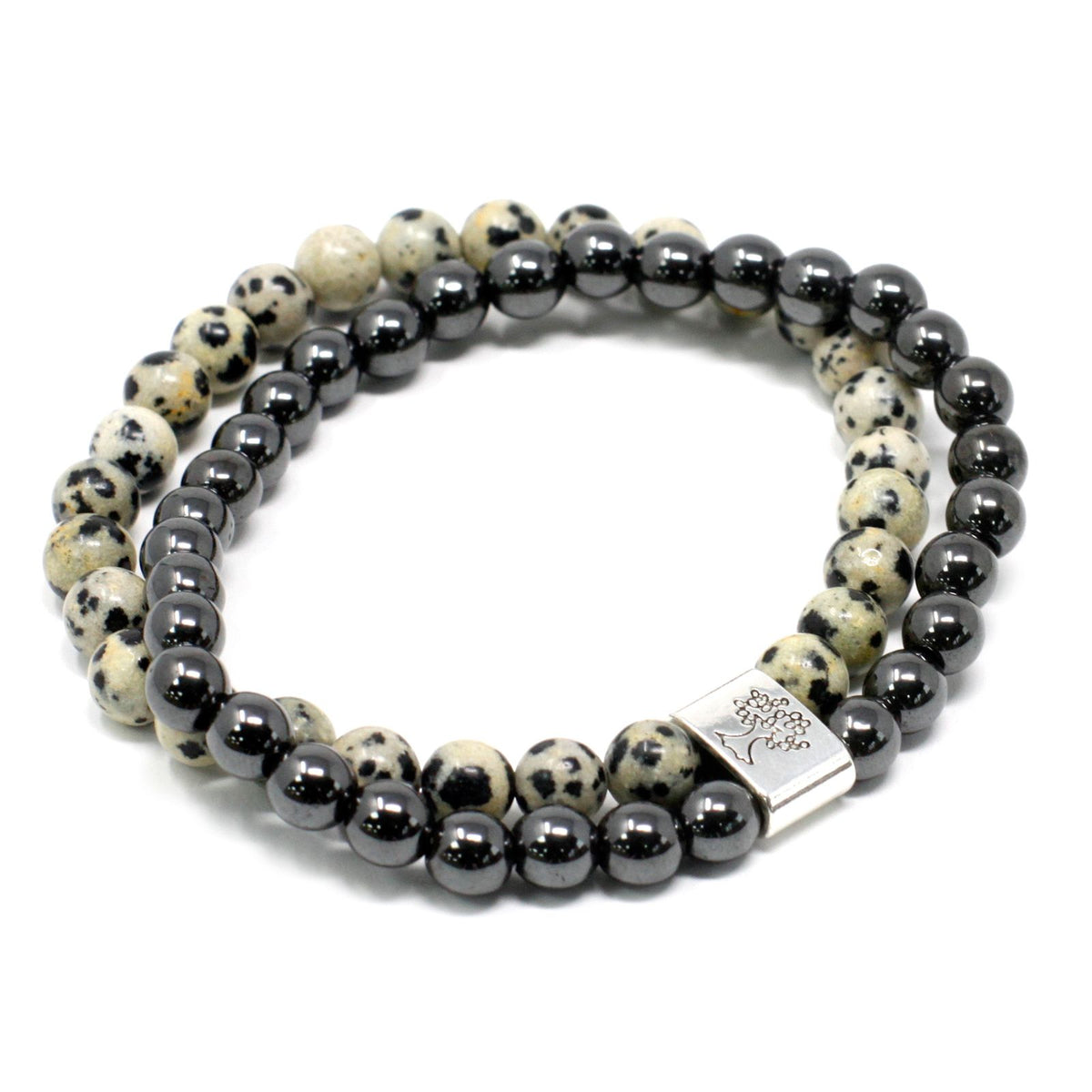 Magnetic Dalmatian Jasper Gemstone Bracelet – view 6