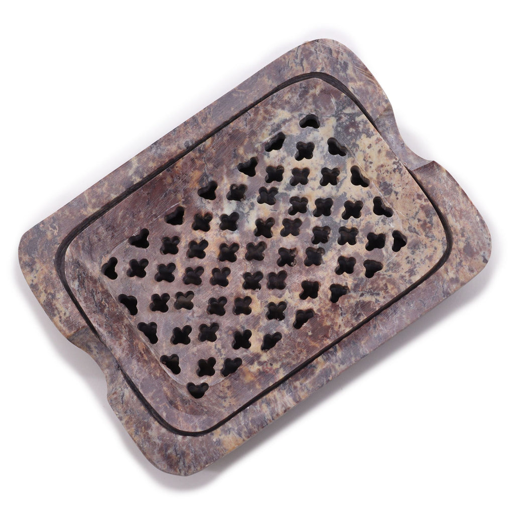 Soapstone Soap Dish & Drainer, Square – view 4
