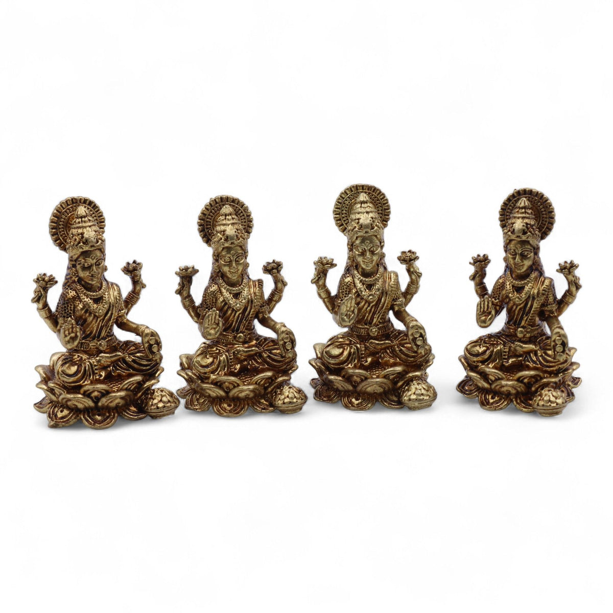 Brass Laxmi Miniature Statue - 49mm – view 7