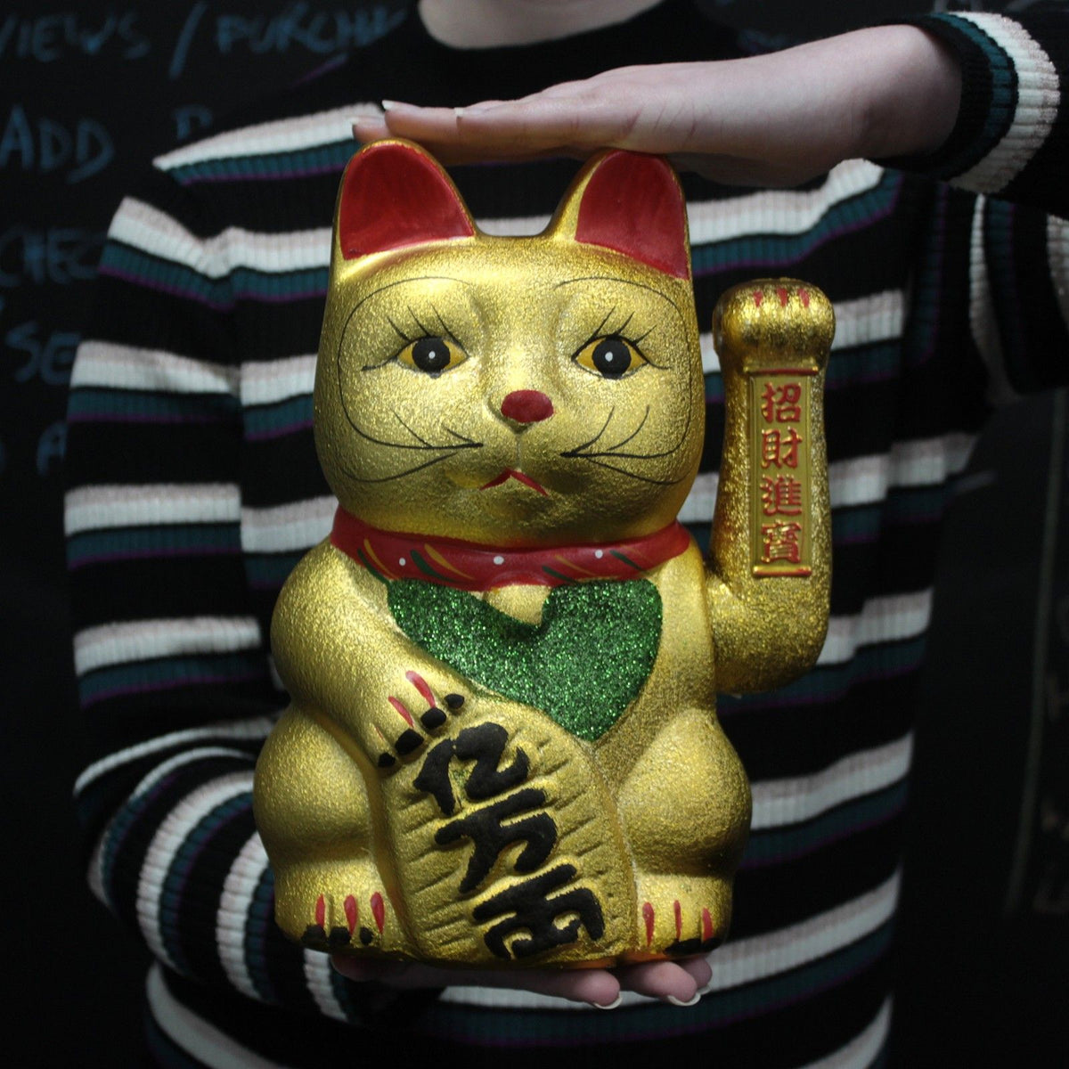 Extra-Large Waving Money Cat, Battery-Operated – view 2