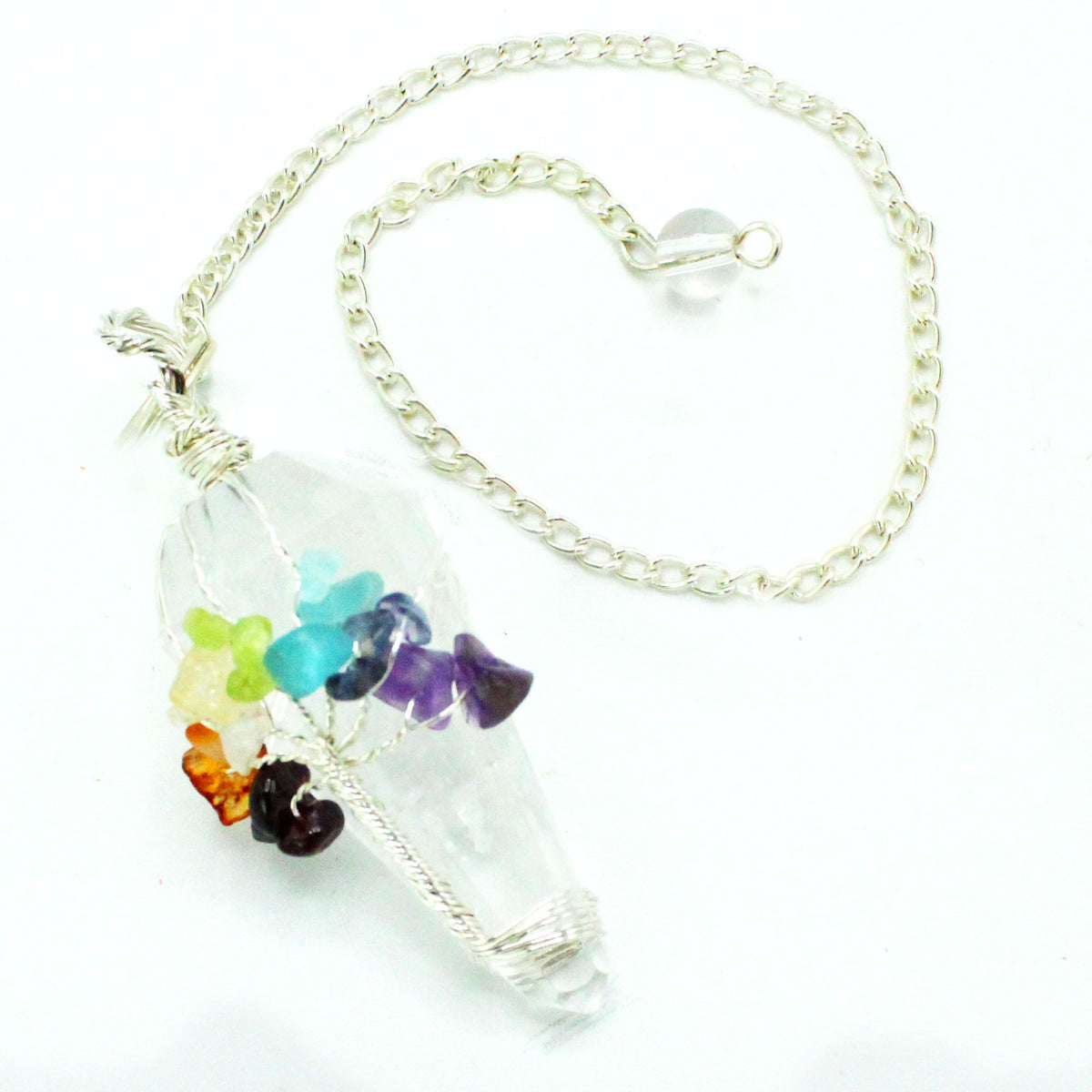 Magic Pendulum - Seven Chakra Rock Quartz – view 4