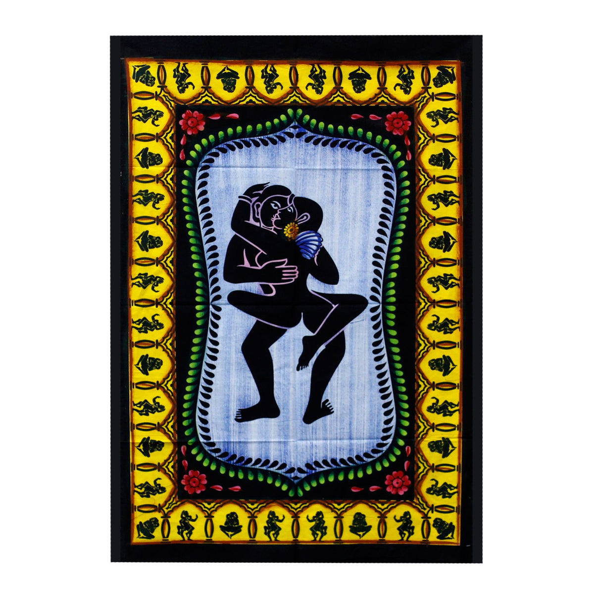 Handbrushed Cotton Wall Hanging - Kamasutra