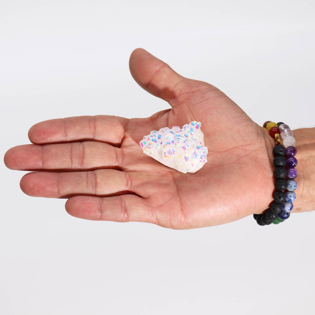 Aura Angel Quartz Cluster, small approx 40-65g 3.5-5cm – view 2