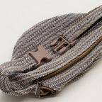 Cotton Hemp Style Belt (or Fanny) Bag - Blue – view 8