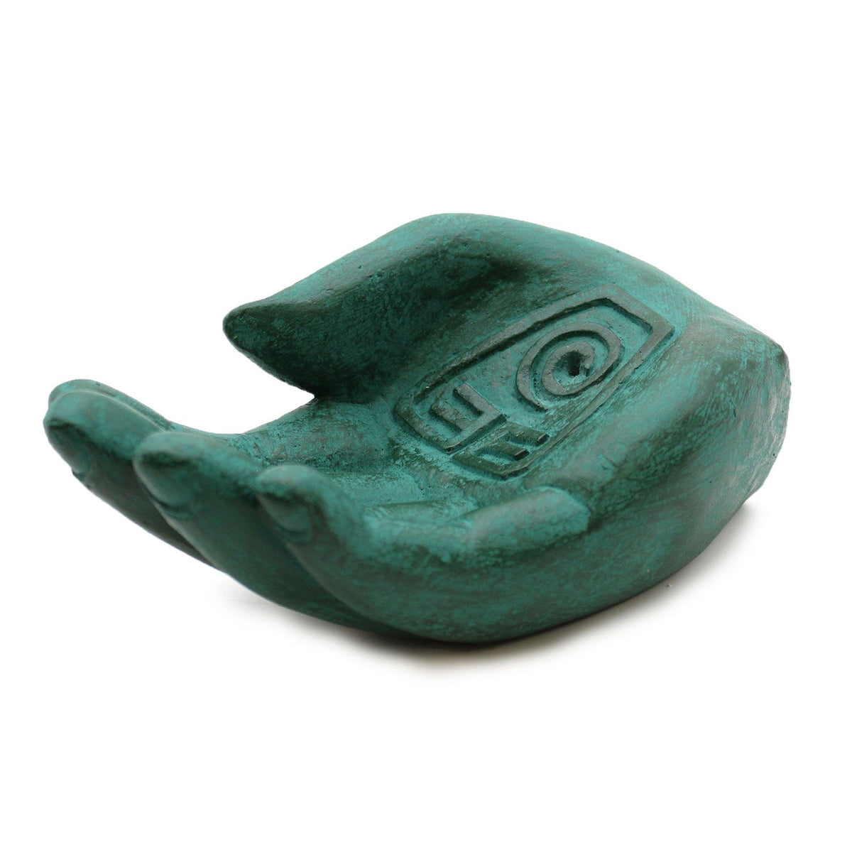 Earth Protect Hand Incense Burner in Green – view 2