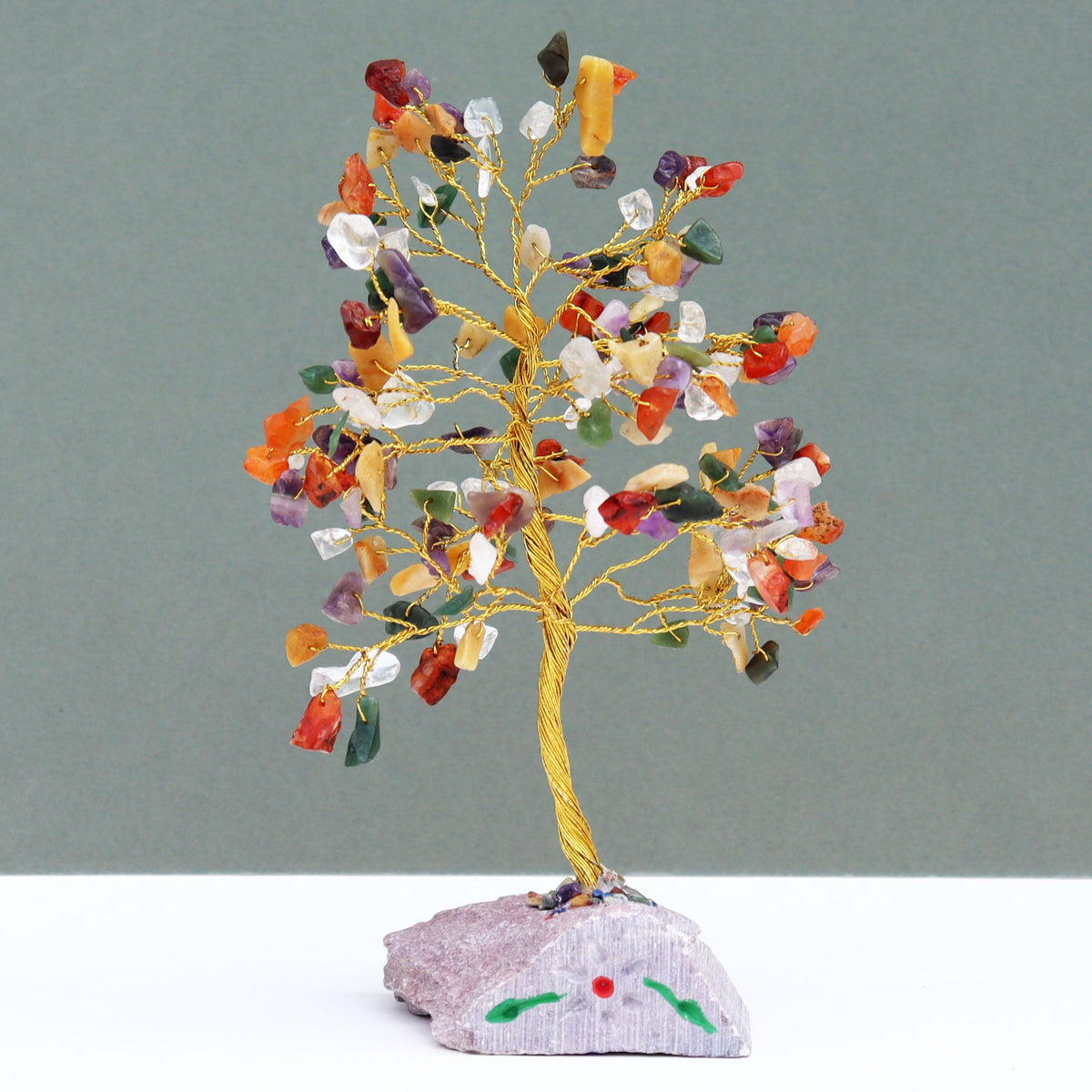 Mixed Gemstone Tree - 160 Stones - 20.5cm – view 2