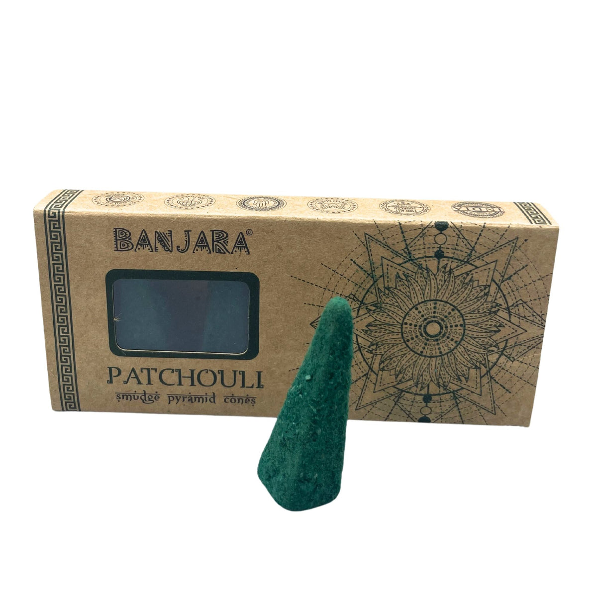 Banjara Patchouli Smudge Pyramid Cones - Pack of 10 – view 2