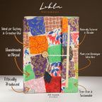 Lokta Patchwork Notebook – Large – Multi Colour – view 4