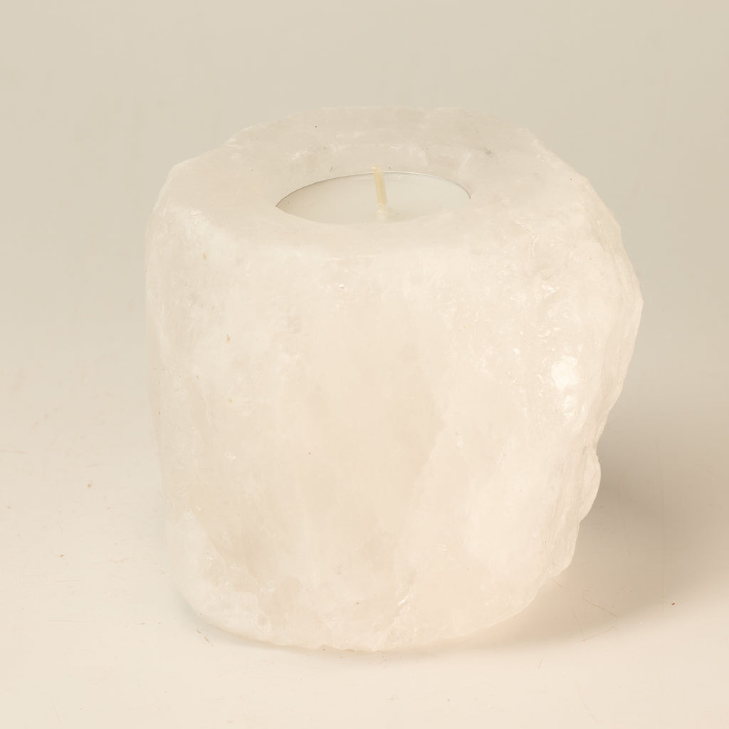 Crystal Rock Himalayan Salt Candle Holder, 600-800 g – view 2