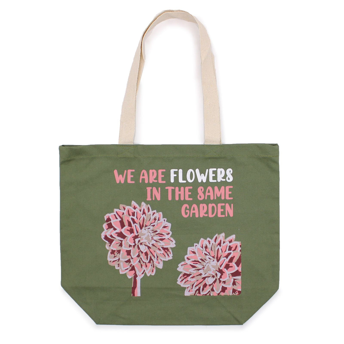 Printed Cotton Bag - We are Flowers, Pink – view 2