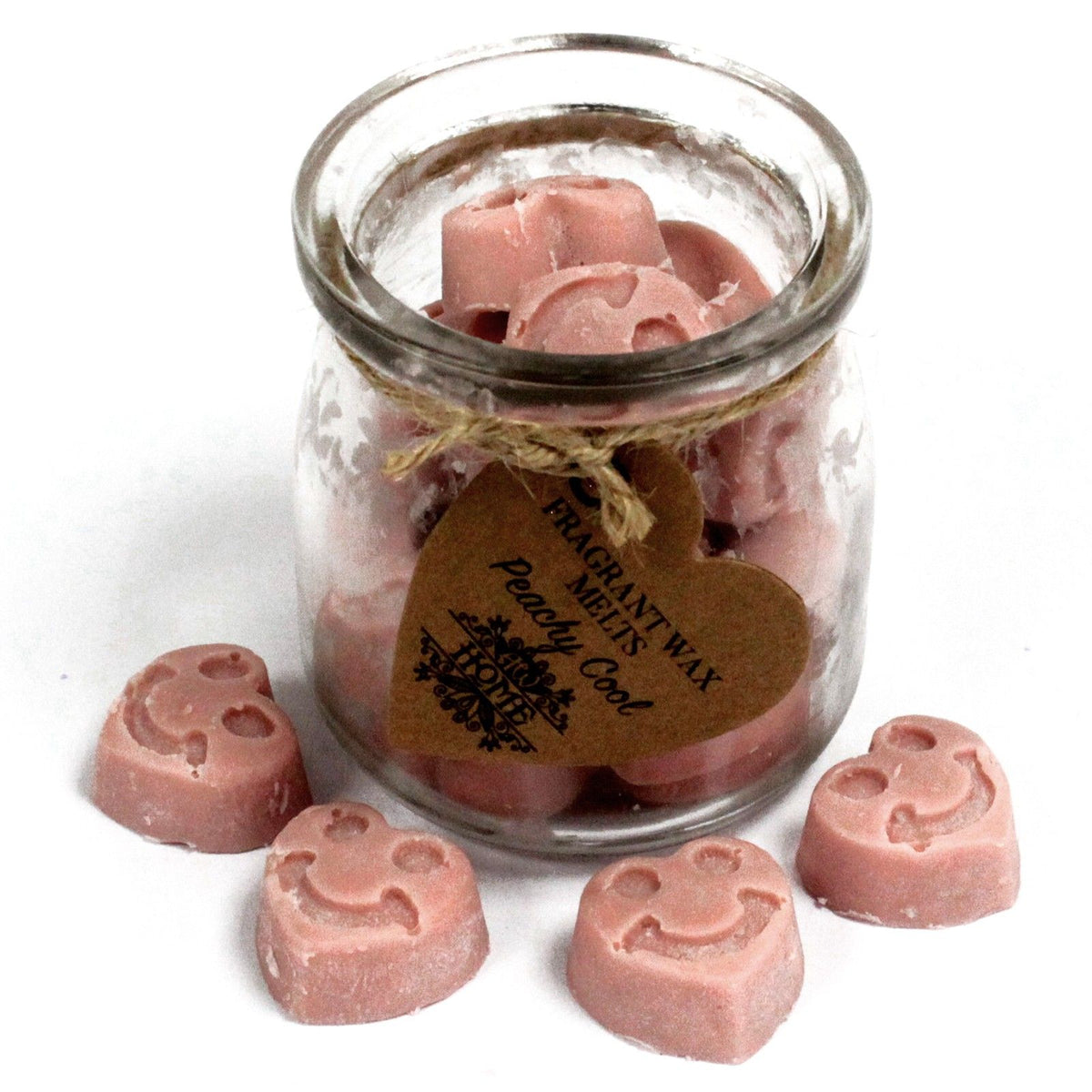 Soy Wax Melts Jar - Peachy Cool, 16 Hearts – view 2