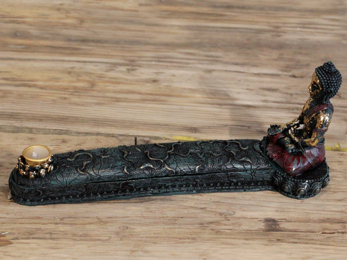 Antique Buddha Incense Burner and Box – view 3
