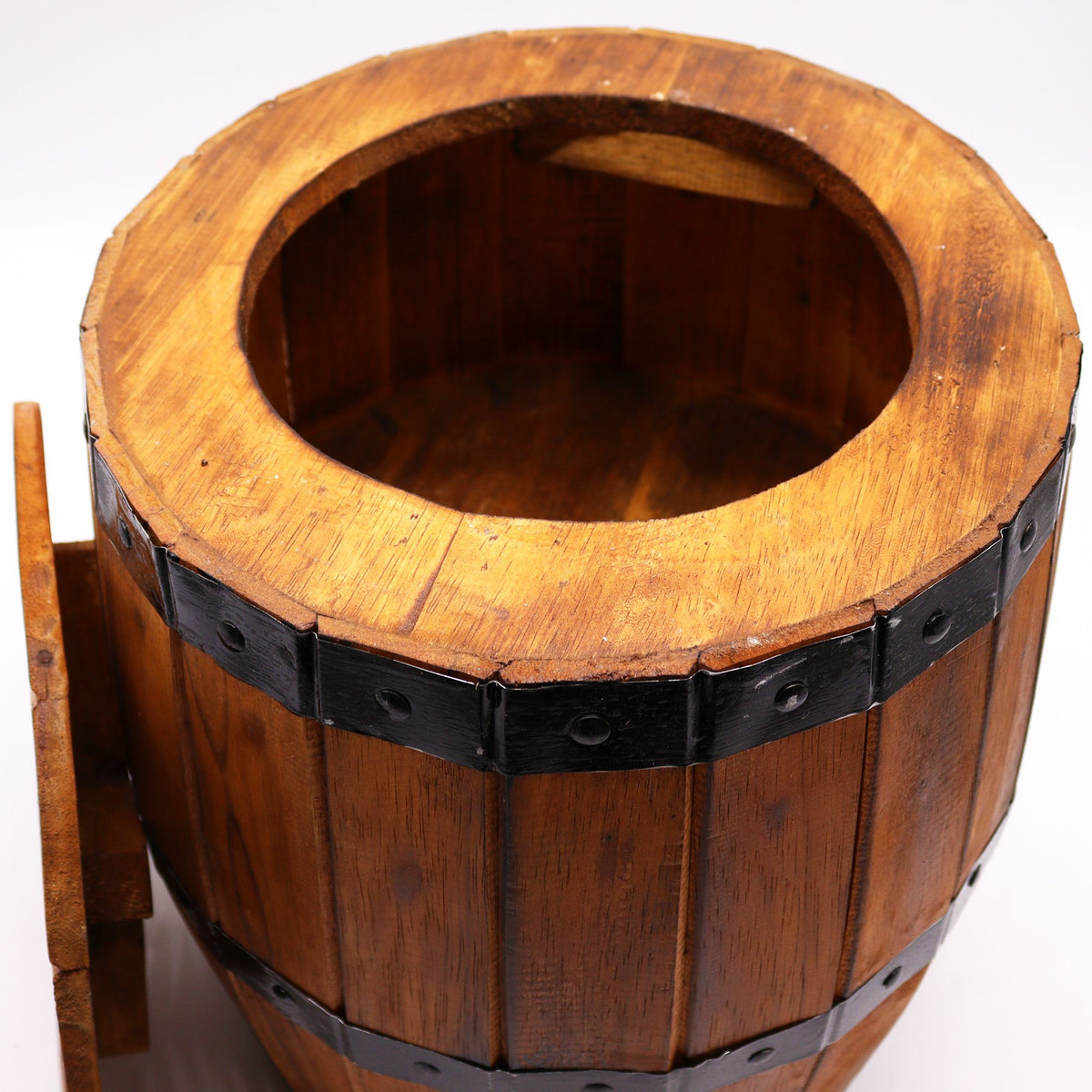 Beer Barrel Stool 38x32cm - Natural – view 3