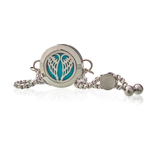 Angel Wings Aromatherapy Diffuser Bracelet Stainless Steel